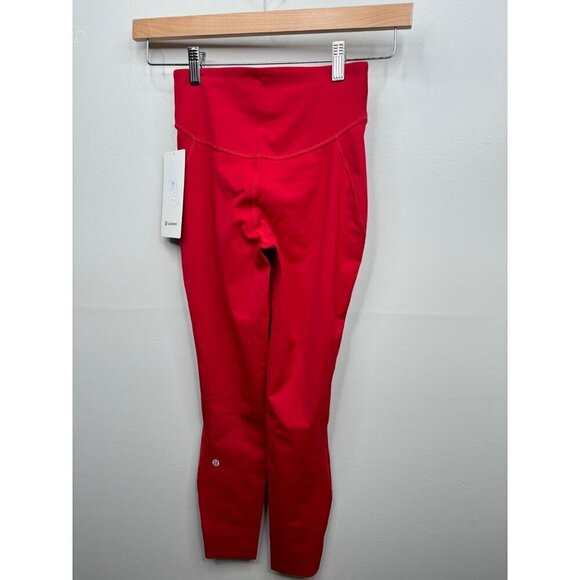 Lululemon Base Pace HR Tight 25” Leggings Size 20 NWT $98 High Rise Dark Red - Picture 5 of 5